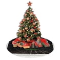 thumbnail image 4 of Falda de árbol de Navidad de extraterrestre, suave y divertida, collar de árbol de Navidad, decoración navideña de granja de 30", 4 of 4