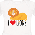 thumbnail image 4 of Inktastic I Love Lions Boys or Girls Long Sleeve Baby Bodysuit, 4 of 5