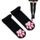 thumbnail image 1 of Calcetines hasta el muslo SUPTEC Cat Paw para niñas y mujeres, Navidad, 1 of 6