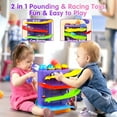 thumbnail image 7 of UUSUOO Toddler Toys for 1 2 3 Years Old Kids,2 In 1 Pound Ball Toy & Car Ramp Race Track,Montessori Toys for 1 Year Old,Early Learning Educational Toys Birthday Gift for Boys Girls, 7 of 7