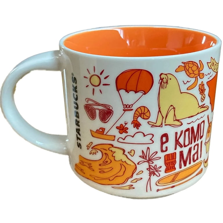 Premium Starbucks Been There 14oz Ceramic Mug - Vibrant Hawaii