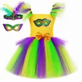 thumbnail image 3 of Disfraces de carnaval para niñas, fiesta de carnaval, vestido de tul con purpurina, vestidos de tul para niñas, conjunto de ropa elegante, 3 of 5