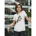 thumbnail image 2 of Cute Brown Dog T-Shirt Women -Image by Shutterstock, Female x-Large, 2 of 4