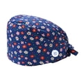 thumbnail image 1 of Paquete De 4 Gorros De Trabajo Para Enfermera, Servicio Prolongado, Color Puro, Botón Pulido Opaco, Gorros De Trabajo Multifuncionales Unisex, Uniformes De Trabajo Eigraketly AP008643-12, 1 of 5