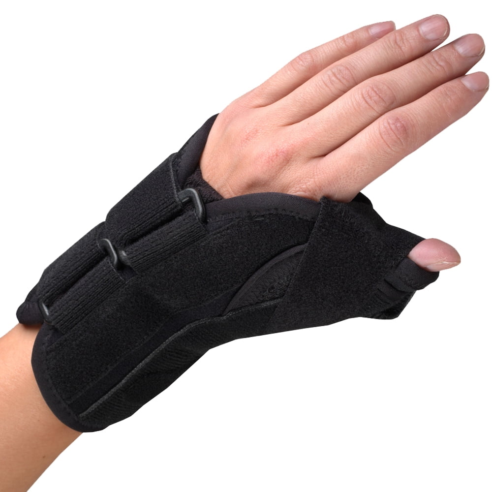 OTC Select Series 6" Wrist Thumb Splint, Left Hand, Left Hand, Black