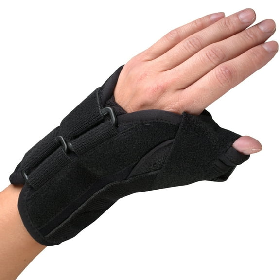 OTC Select Series 6" Wrist - Thumb Splint, Left Hand, Left Hand, Black, X-Large