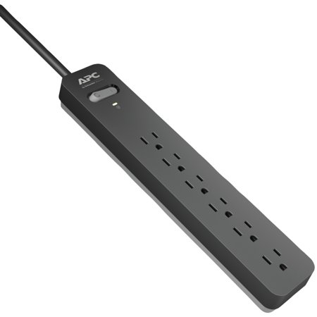 UPC: 0731304328827 | APC 6-Outlet Surge Protector 540 Joules  SurgeArrest Essential (PE63)
