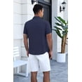 thumbnail image 6 of COOFANDY Men's Short Sleeve Button-Down Shirt, Lightweight Breathable Fabric Blend, Casual Business Comfort Fit, 6 of 7