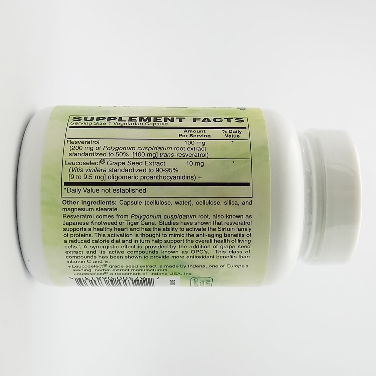 Holly Hill Health Foods, Resveratrol Plus 100 MG, 120 Vegetarian Capsules