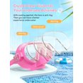 thumbnail image 3 of Gafas de natación para niños y adultos Gafas de natación con máscara nasal Máscara de snorkel Buceo, lente antivaho 180 máscara panorámica de buceo para niños pequeños y niñas, 3 of 5