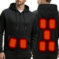 thumbnail image 2 of uikmnh Hoodies for Men Men's Hoodies and Sweatshirts Smart Heating Hoodie with Digital Display for Winter Adjustable Heating Sweatshirt for Men Size:3XL, 2 of 9