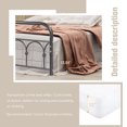 thumbnail image 6 of AUFANK Full Size Metal Bed Frame Platform Base Wrought Iron Bed Frame, Black Silver, 6 of 7