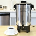 thumbnail image 4 of West Bend Commercial Large Capacity Coffee Urn, 30-Cup Coffee Maker with Automatic Temperature Control, in Silver (58030), 4 of 16