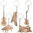 thumbnail image 1 of FRCOLOR chic key holder 5Pcs Small Gift Assorted Color Drum Set Shaped Bamboo for Music Lover Collection,3.94"X1.18"X0.08", 1 of 4
