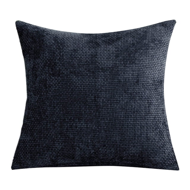 Velvet Pillow Autumn And Winter Solid Color Living Room Sofa Cushion Study Bedroom Pillowcase