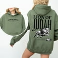 thumbnail image 2 of Unisex Lion of Judah Hoodie - Biblical Scripture & Lion Graphic Sweatshirt - Faith-Based Apparel, 2 of 6