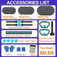 thumbnail image 6 of Adjustable Dumbbells, 45LBS 4-in-1 Portable Changeable Dumbbell, Kettlebells, Push up Stand and Barbell Set with Adjustable Weights Dumbbells, 6 of 9