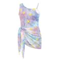 thumbnail image 6 of Whosucclay Girls' One-Piece Swimsuit with Adjustable Shoulder Straps and Mesh Cover Up, Adjustable Strap Quick Dry Girls' One Piece Swimsuit with Cover Up, 11-12 Years Old, 6 of 10