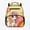 Cute Pony Rainbow Print, variant on Floral Cat Face Pattern Lightweight Preschool Backpack for Hiking Preschool Use, Top Handle Preschool Kids Polyester School Bag