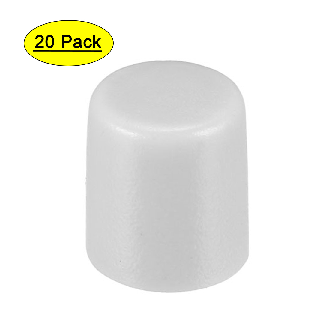 20 Pcs 3.3mm Hole Dia Plastic Push Button Tactile Switch Caps Cover
