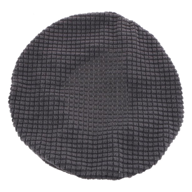 Funda de silla redonda, funda de taburete de bar, funda de silla, funda de silla, funda elástica, Gris profundo