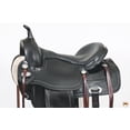 thumbnail image 4 of 18 In HILASON Western Horse Saddle American Leather Flex Tree Trail & Pleasure Black, 4 of 8