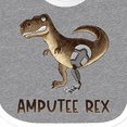 thumbnail image 4 of Inktastic Limb Loss Awareness Amputee Rex with Prosthetic Leg Boys or Girls Baby Bib, 4 of 4