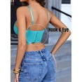 thumbnail image 5 of Avidlove Sexy Lace Bralette Bra for Women Lingerie V Neck Strap Bustier Tank Tops Lace Cami Crop Tops, 5 of 6