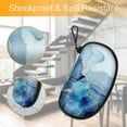 thumbnail image 4 of Fintie Sunglasses Case with Carabiner, Hard EVA Shockproof Sport Glasses Case Travel Zipper Eyeglasses Carry Case, Ocean Marble, 4 of 6