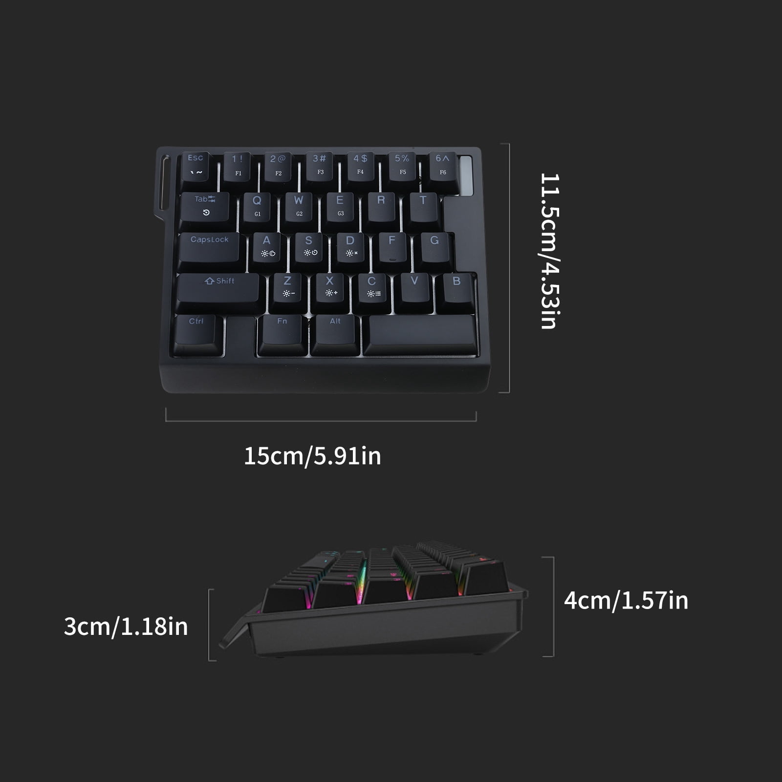 HE30 Corded Mechanical Keyboard With Switches Ensuring Quick Action And Smooth Operates For Gamers
