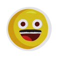 thumbnail image 4 of Autocollants Emoji Moustache Drôle 1" Pouce Rond - 500 Pack InStockLabels.com, 4 of 4