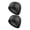 Black, variant on mdesiwst 2Pcs Adults Swim Cap Water Resistant Elastic Breathable Long Short Hair Swimming Hat Solid Color Men Women Swimming Pool Cap