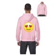 thumbnail image 1 of Mens Emoji Heart-Shaped Eyes Full-Zip Hooded Sweatshirt, 1 of 5