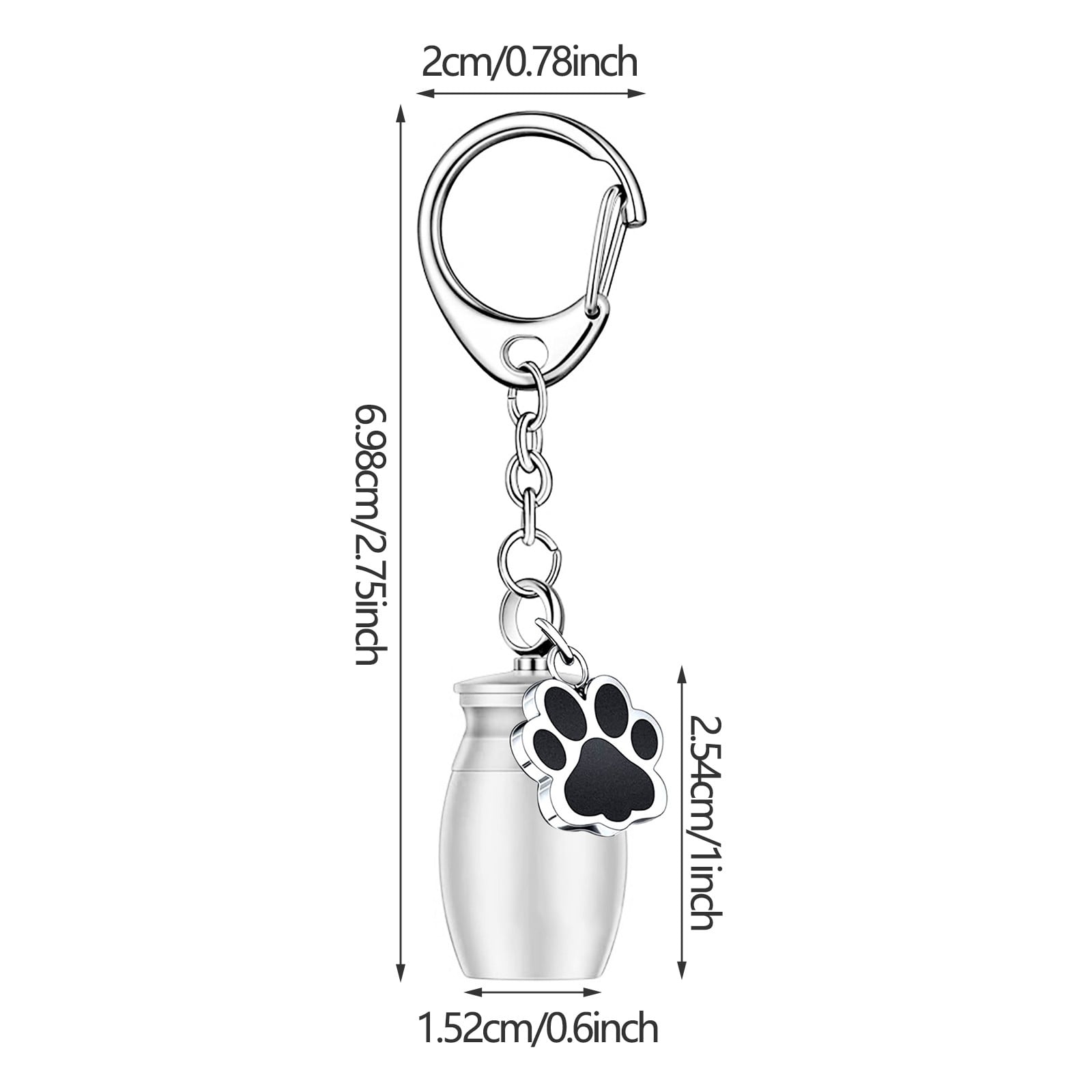 Vntub Hanging Ornaments 2 Pcs Pet Urns Keychain Dog Urns For Ashes With