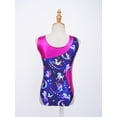 thumbnail image 7 of inlzdz Girls Sleeveless Gymnastics Leotards Matching Shorts Set Ballet Dance Tumbling Outfit Dancewear Navy Blue 14, 7 of 7