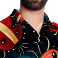 thumbnail image 5 of Seven Starred Ladybird Men's Short Sleeve Beach Shirts, Casual Printed Button Down Poplin Shirt Summer., 5 of 6