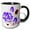 Black/White, variant on 3drose, Lavender Brown Rose, 11oz Mug