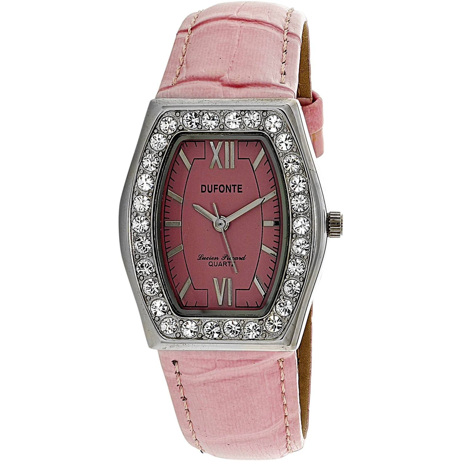Dufonte - Dufonte Women's 727033PK Pink Leather Quartz Fashion Watch ...