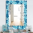thumbnail image 2 of DESIGN ART Designart 'Indigo HawaII Flowers Pattern' Bohemian and Eclectic Mirror - Printed Wall Mirror 27.6 in. wide x 39.4 in. high, 2 of 5