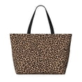 thumbnail image 2 of Rocae Brown Leopard for Large Women's Waterproof Beach Bag Tote with 7 Pockets Pool Bag for Travel Gym Vacation, 2 of 6