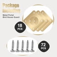 thumbnail image 3 of 18 Pcs 1 1/8'' Opening Metal Bird House Guard Portal Bird House Hole Protector with Copper Open Protector Guards for Eastern Bluebird Rooms Sparrow Houses(Opening), 3 of 6