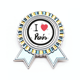 thumbnail image 1 of I Love Paris palabras patron Insignia broche Medalla ganadora, 1 of 3