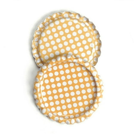 100pcs 1'' Flat Linerless Double Sided Painted Flattened Bottle Caps Craft