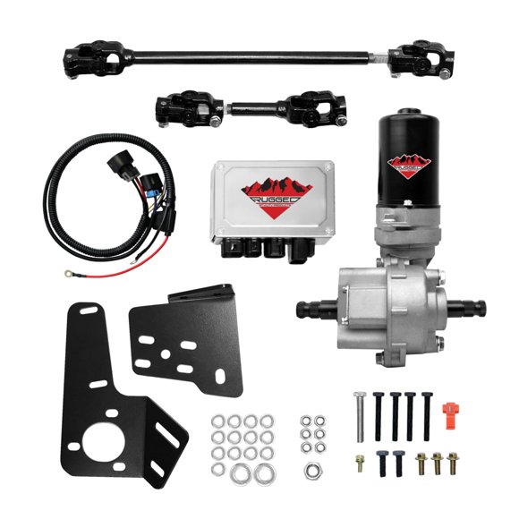 Rugged Front Electric Power Steering Kit (2014-15) Can Am Maverick Max 1000, A Bolt on System, Steers Easily & Gets Rid of Wheel Jerk/Bump Steer When Navigating Rough Terrains, Make Your Ride Better