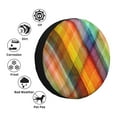 thumbnail image 5 of Spare Tire Cover, Abstract Watercolors Tartan Wheel Cover Tire Covers for Trailers Car Truck Camper Universal Tire Covering Fits Diameter 16 inch, 5 of 7