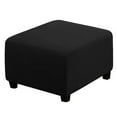 thumbnail image 1 of HLONK Square Ottoman Cover Soft  Stretch Jacquard Ottoman Slipcovers Waterproof Non Slip Footstool Protect With Elastic Bottom Machine Washable-Primary color, 1 of 7