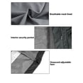 thumbnail image 4 of Little Donkey Andy Men's Waterproof Long Hooded Rain Jacket Outdoor Breathable Rain Shell for Hiking,Golf,Travel Gray Size XXL, 4 of 7