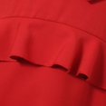 thumbnail image 3 of Richie House Little Girls Hot Red Ruffle Diamond Detail Neck Sundress 3/4, 3 of 3