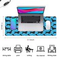 thumbnail image 5 of Long Mouse Pads for Desk,Blue Dachshunds Dog Desk Mats on Top Of Desks, Desk Mouse Pad Extra Large with 3mm Non-Slip Base and Stitched Edge for Gaming,Office,Work,Home 31.5"x11.8", 5 of 6