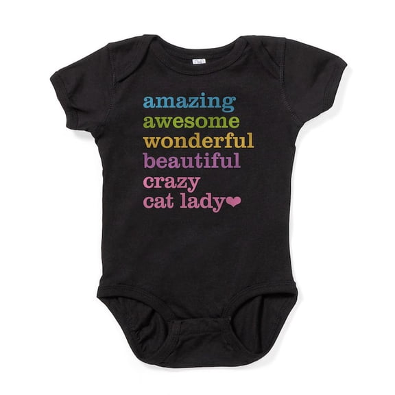 CafePress - Crazy Cat Lady - Cute Infant Bodysuit Baby Romper - Size Newborn - 24 Months